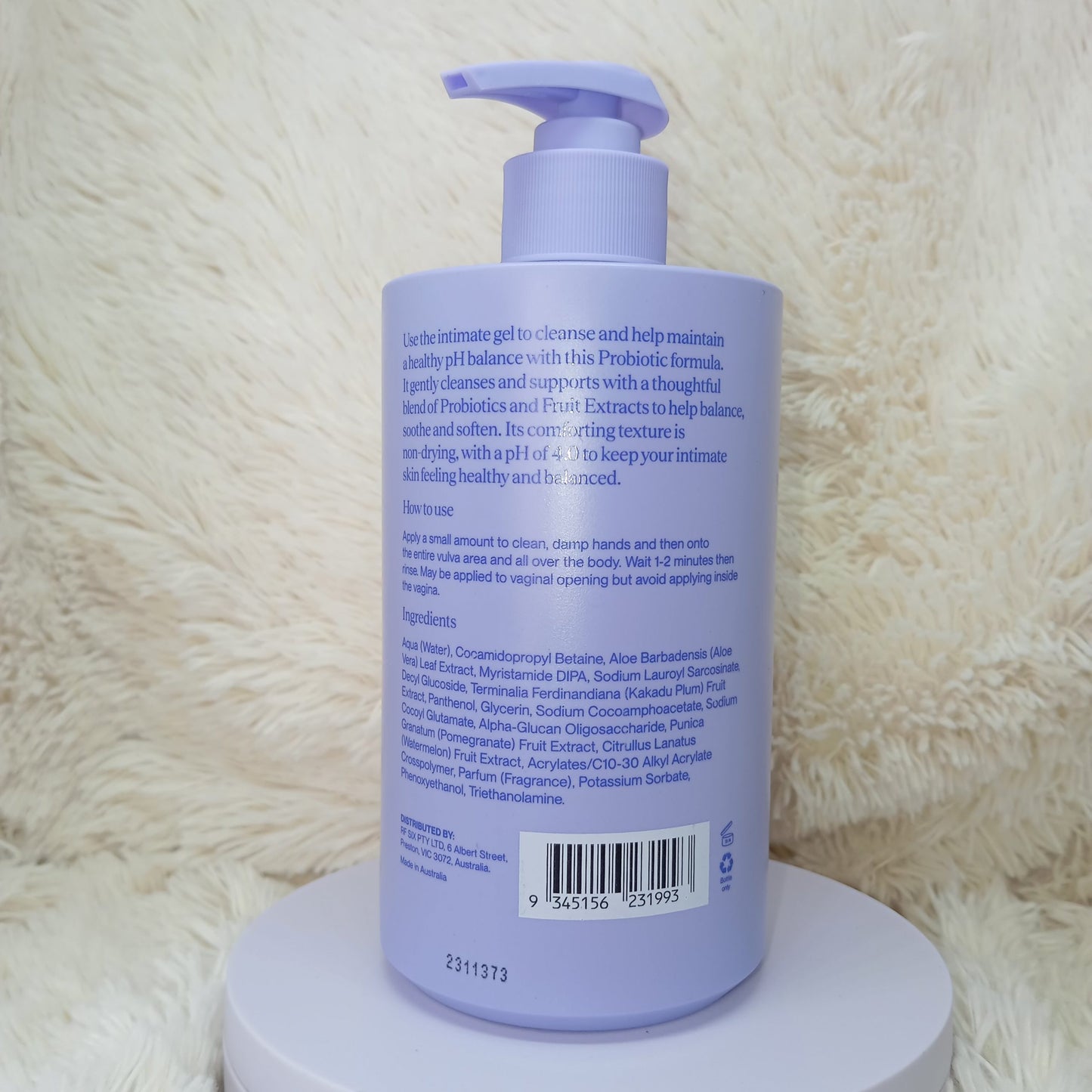 Barely Intimate Probiotic Gel Wash 400ml