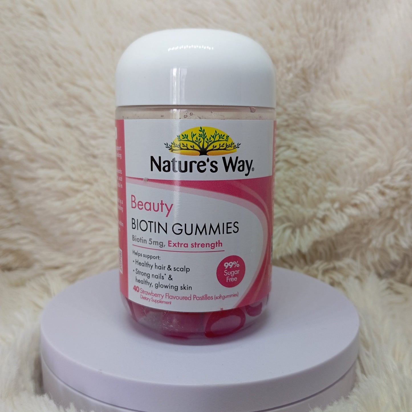 Nature’s Way Beauty Biotin Gummies 40 – Strawberry