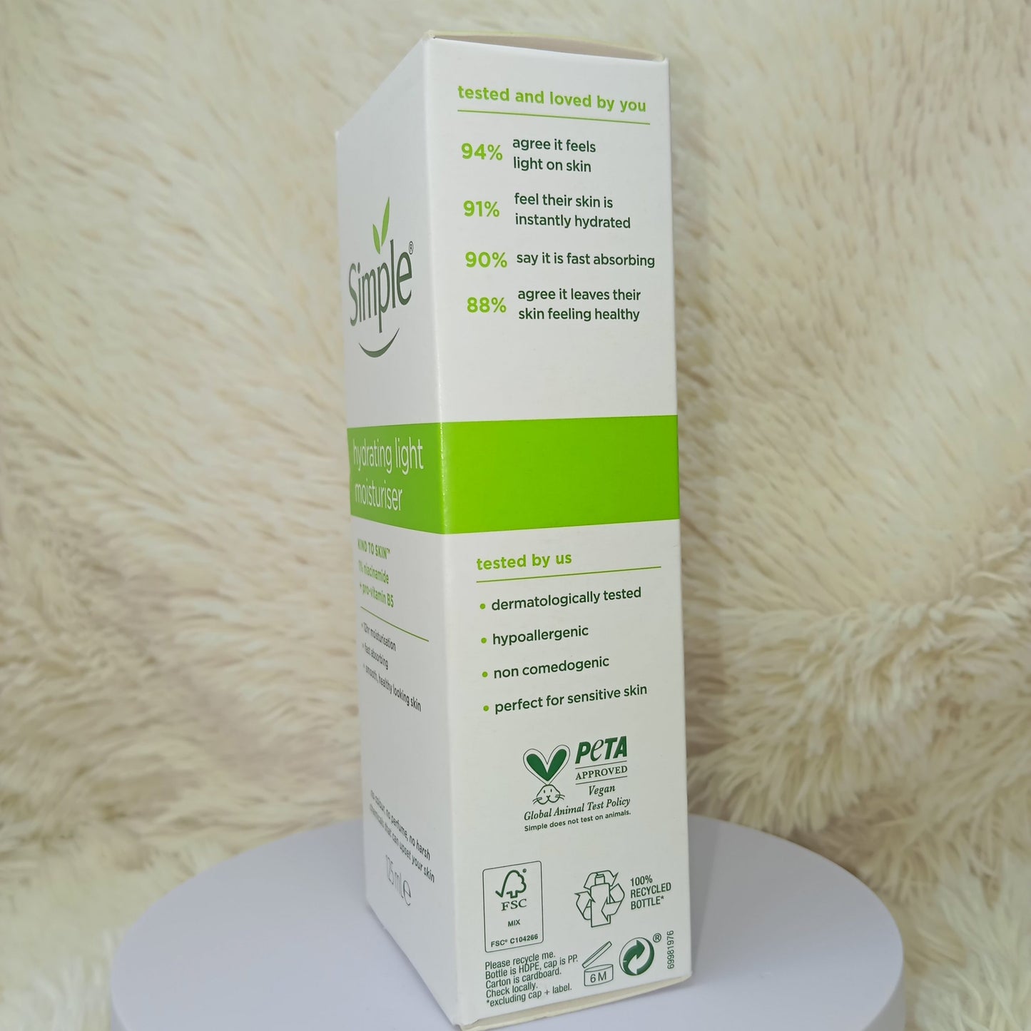 Simple Hydrating Light Moisturiser – 125ml