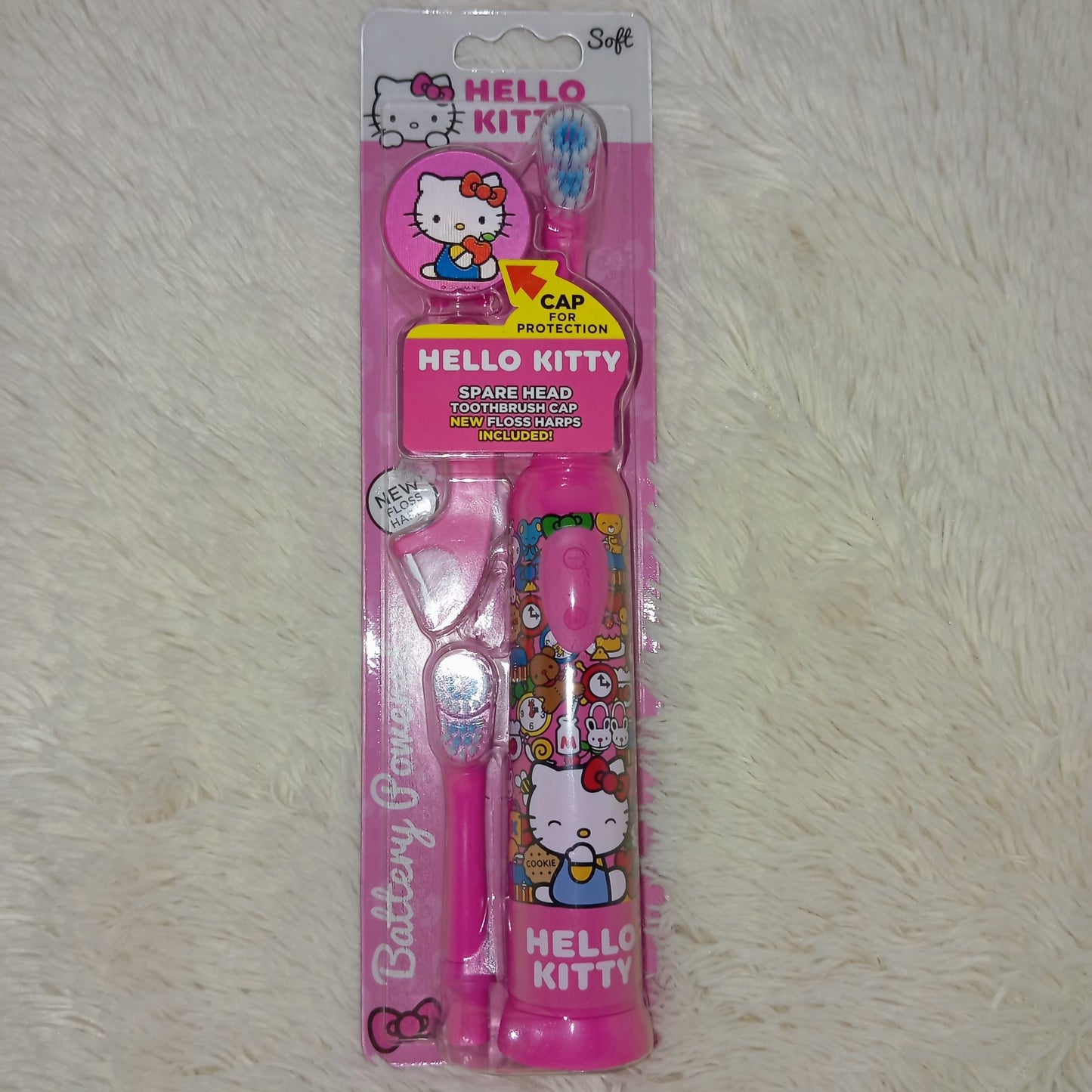 Hello Kitty Kids Battery Powered Soft Electric Toothbrush