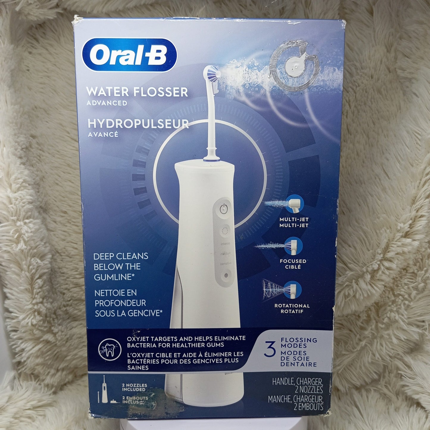 Oral-B Water Flosser Advanced Portable Oral Irrigator (White)