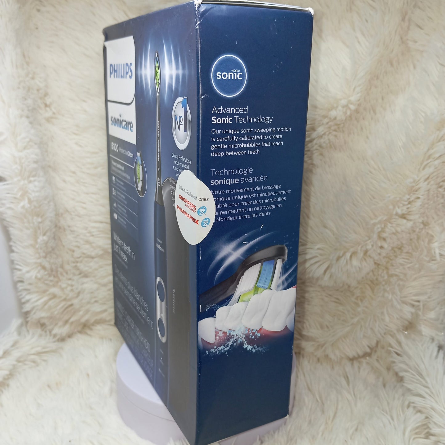 Philips Sonicare ProtectiveClean 6100 Rechargeable Electric Toothbrush (HX6871/49) – Navy Blue