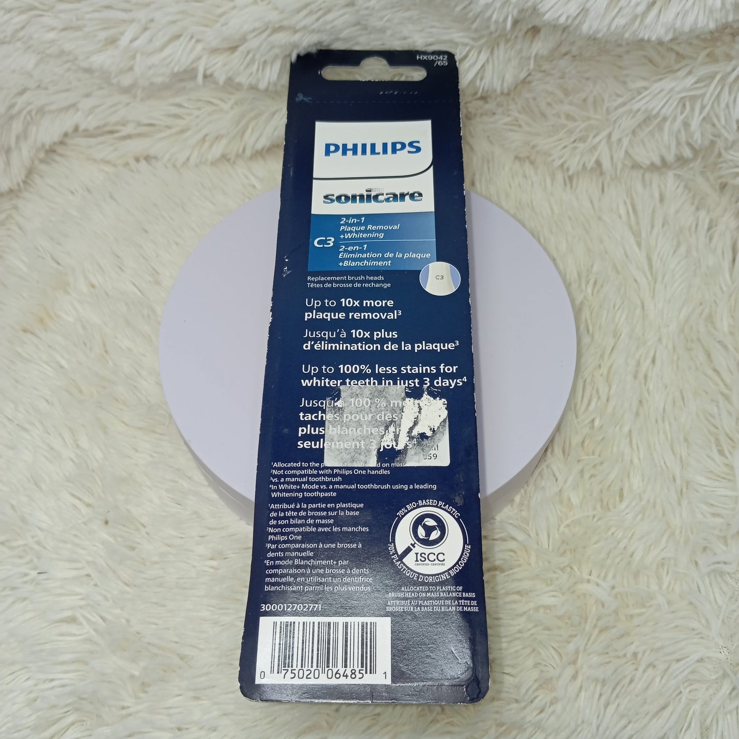 Philips Sonicare Premium Plaque Control RFID Replacement Brush Heads, White, 2 Pack