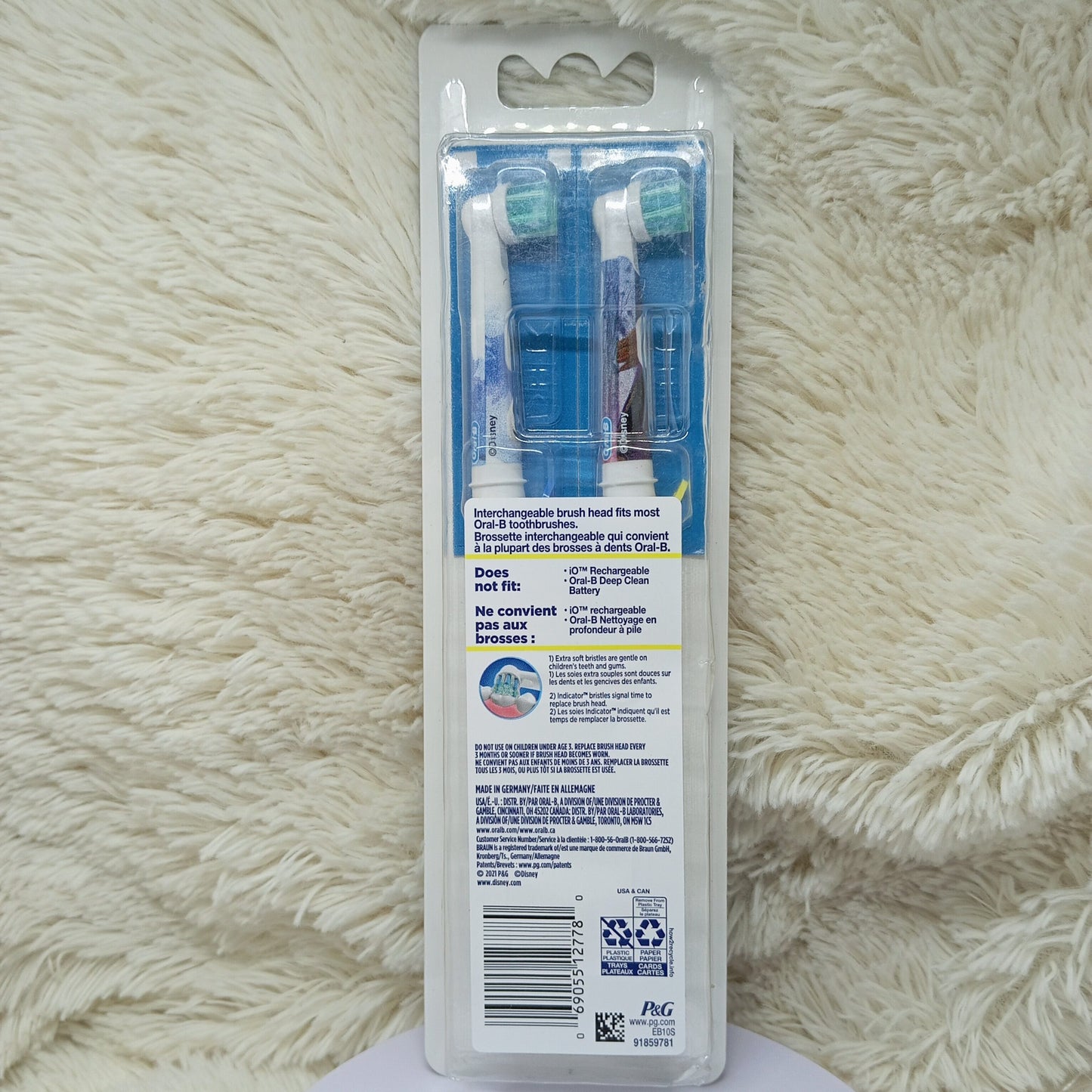 Oral-B Kids Extra Soft Replacement Brush Heads – Disney Frozen (2 Count)