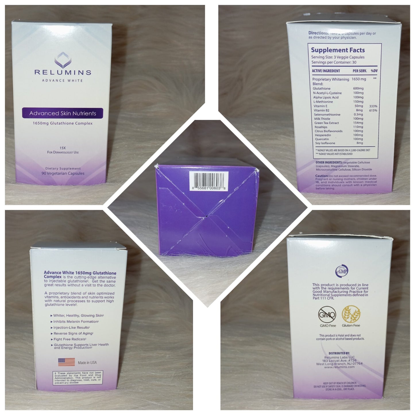 Relumins Advance White 1650mg 15x Glutathione Complex