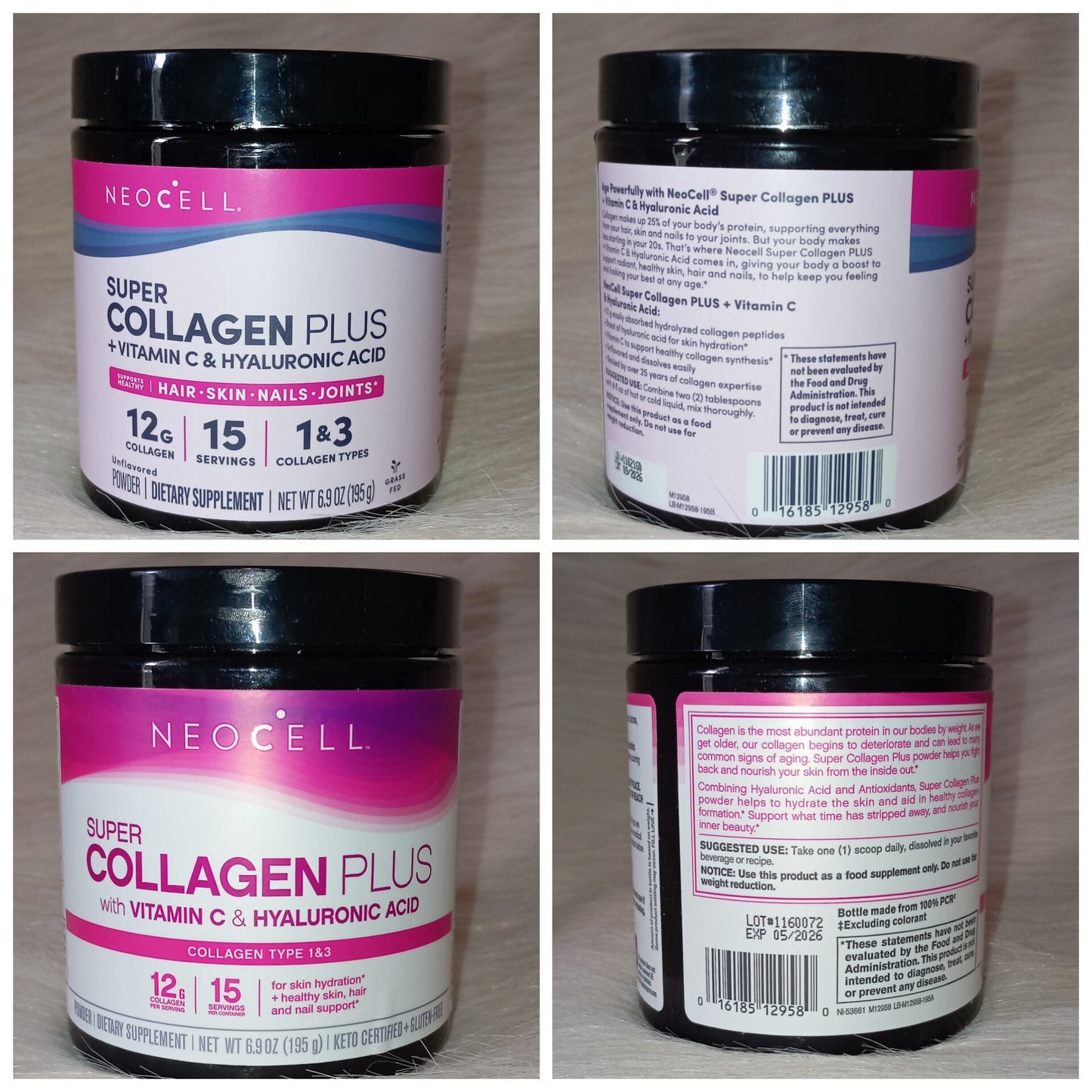 NeoCell Super Collagen Plus with Vitamin C & Hyaluronic Acid (195g)