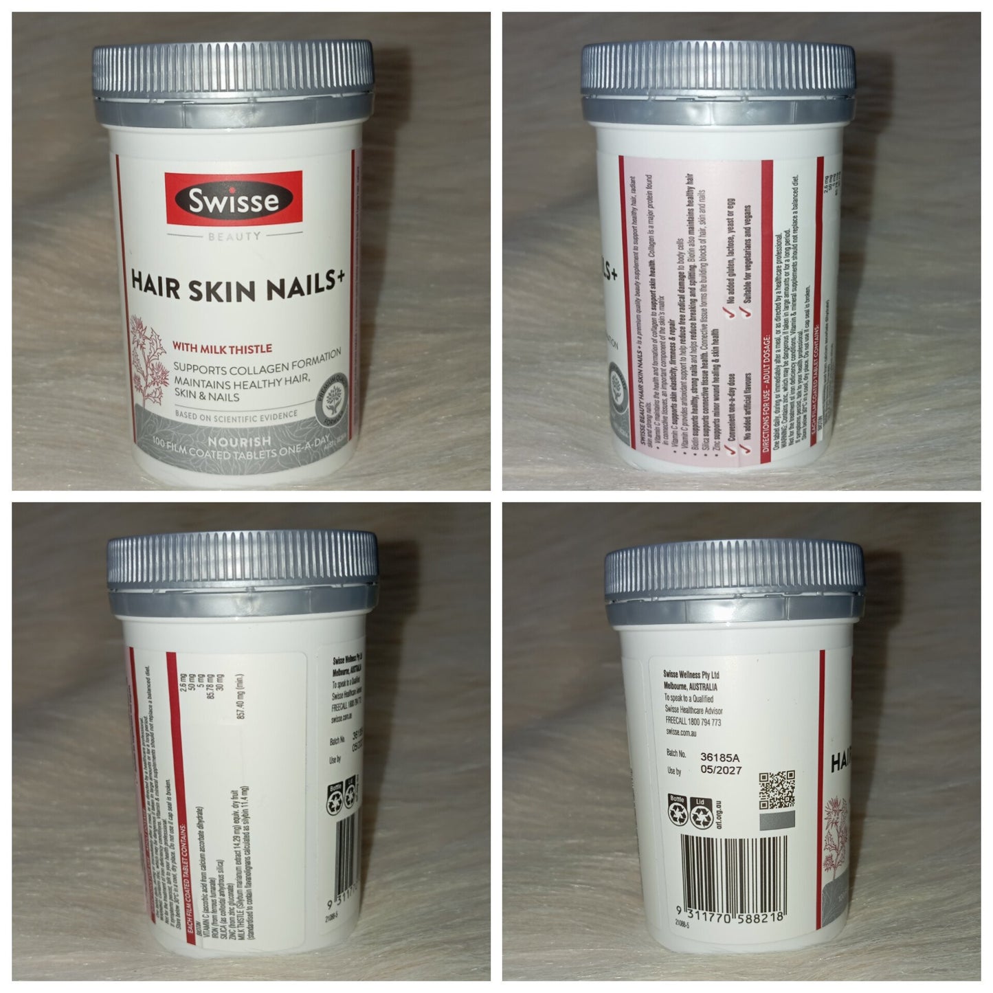 Swisse Ultiboost Hair Skin Nails+ Tablets (60)