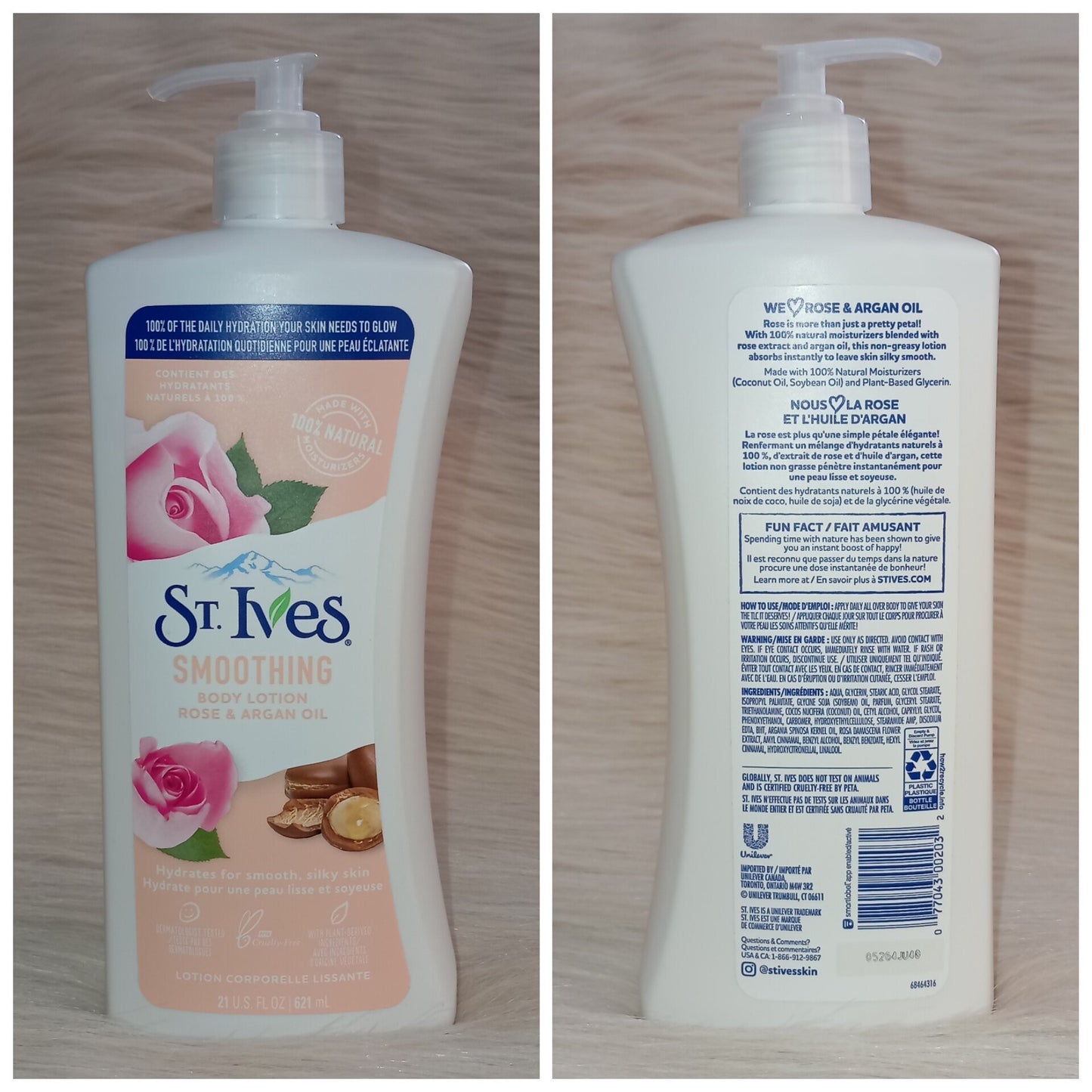 St. Ives Smoothing Rose & Argan Oil Body Lotion 621ml