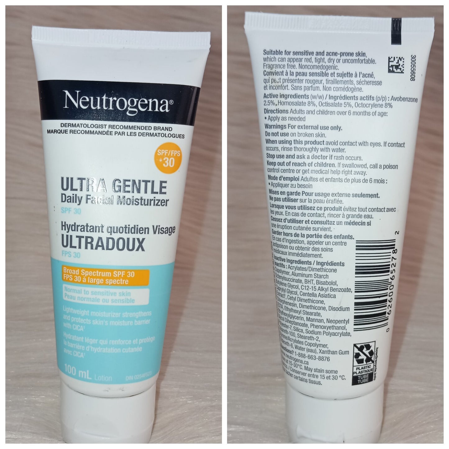 ( Discounted Product ) Neutrogena Ultra Gentle Facial Moisturizer SPF 30 100ml