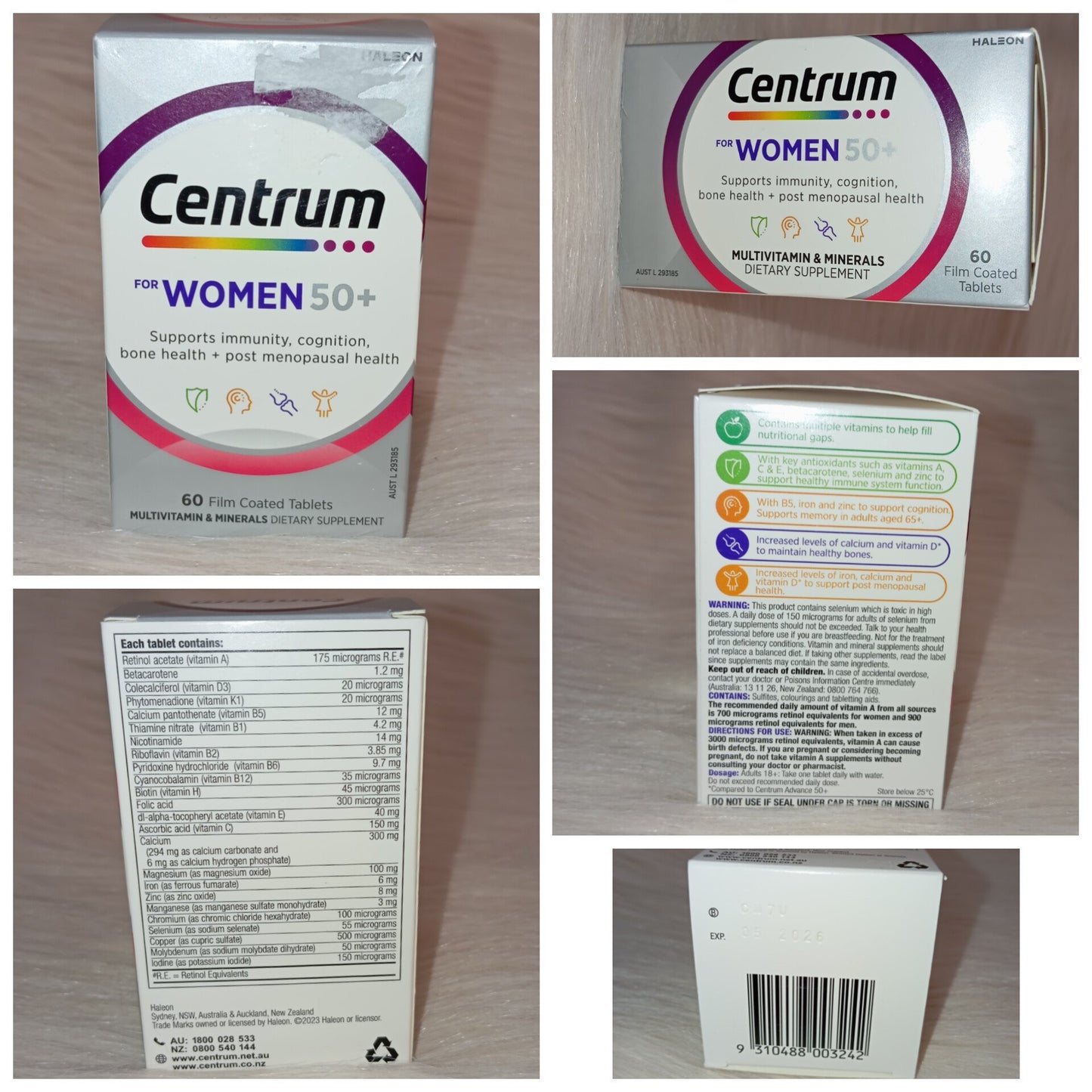 Centrum Women 50+ Multivitamin – 60 Tablets