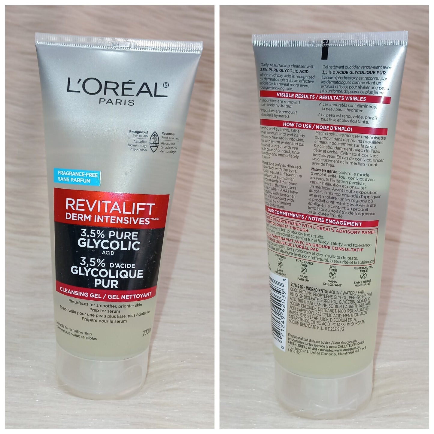 L’Oréal Revitalift 3.5% Glycolic Cleansing Gel 200ml
