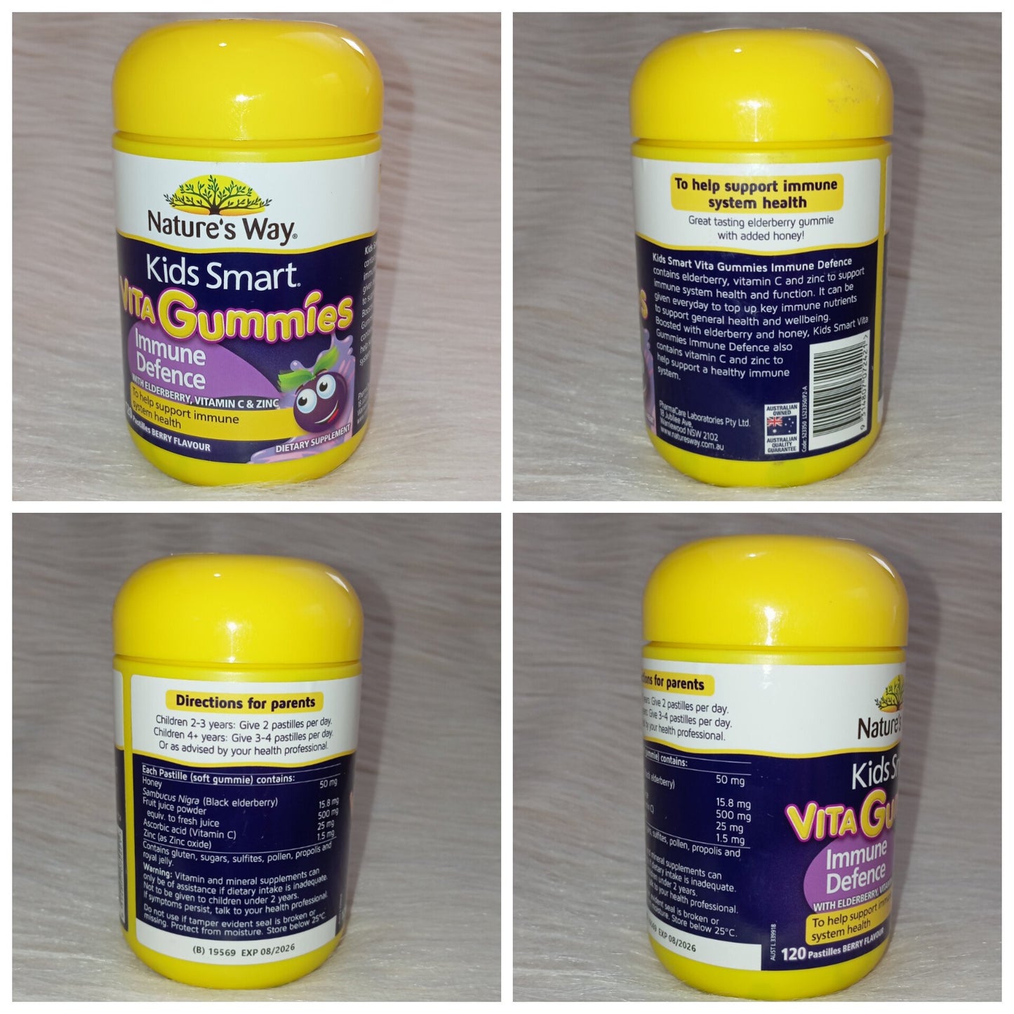 Nature’s Way Kids Smart Vita Gummies Immune Defence – 120 Pastilles