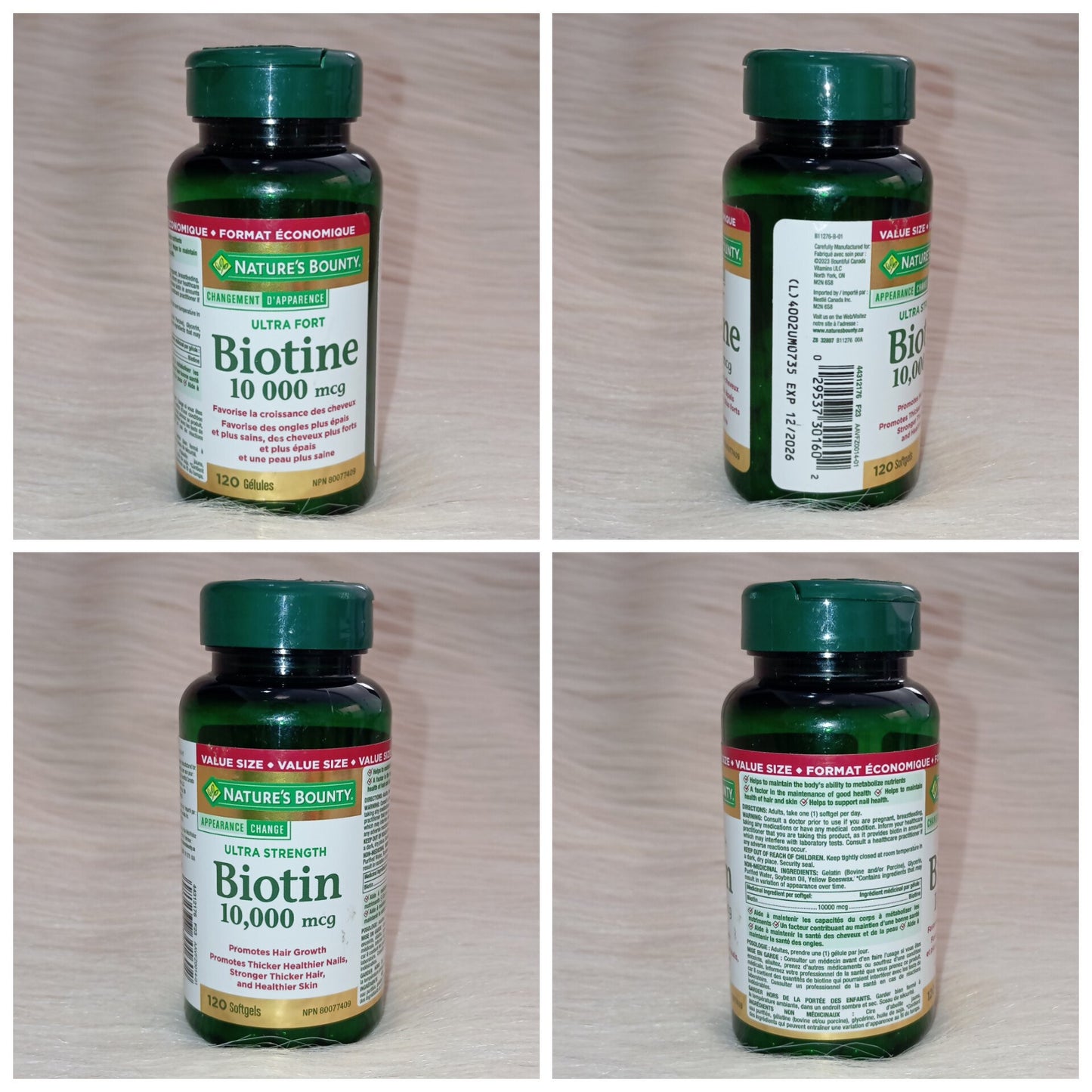 Nature’s Bounty Biotin 10,000 mcg Softgels