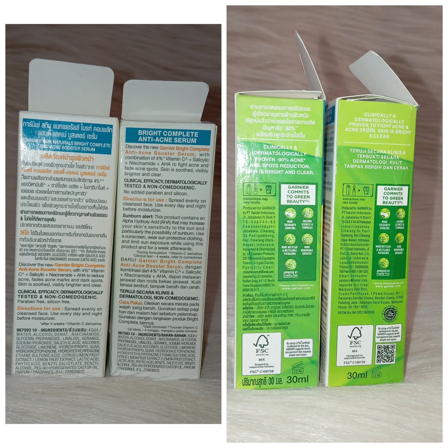 Garnier Bright Complete Anti-Acne Booster Serum 30ml