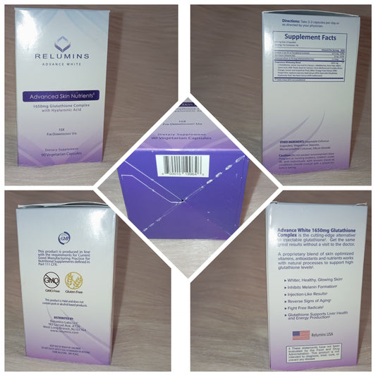 Relumins Advance White 1650mg 15x Glutathione Complex