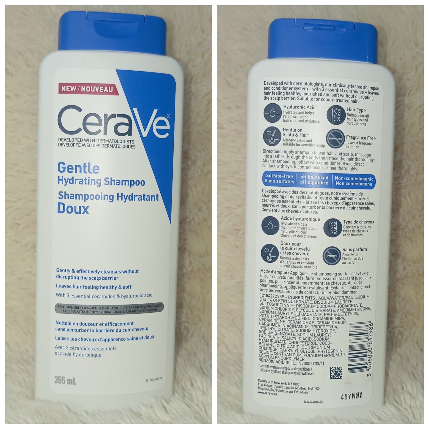 CeraVe Gentle Hydrating Shampoo 355ml