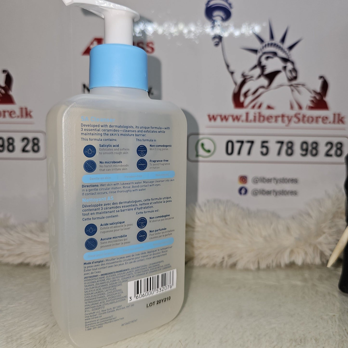 CeraVe SA Cleanser for Rough & Bumpy Skin – Fragrance Free