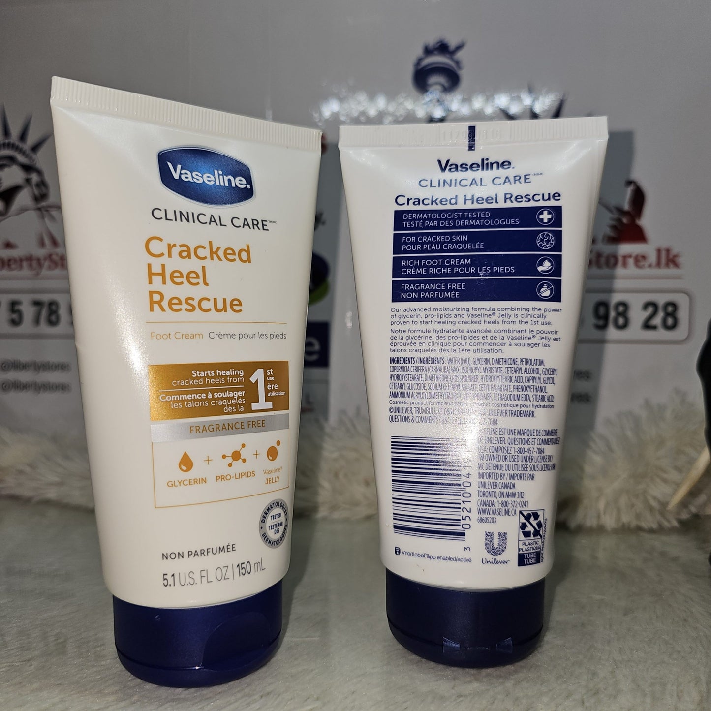 Vaseline Clinical Care Cracked Heel Rescue Foot Cream 150ml