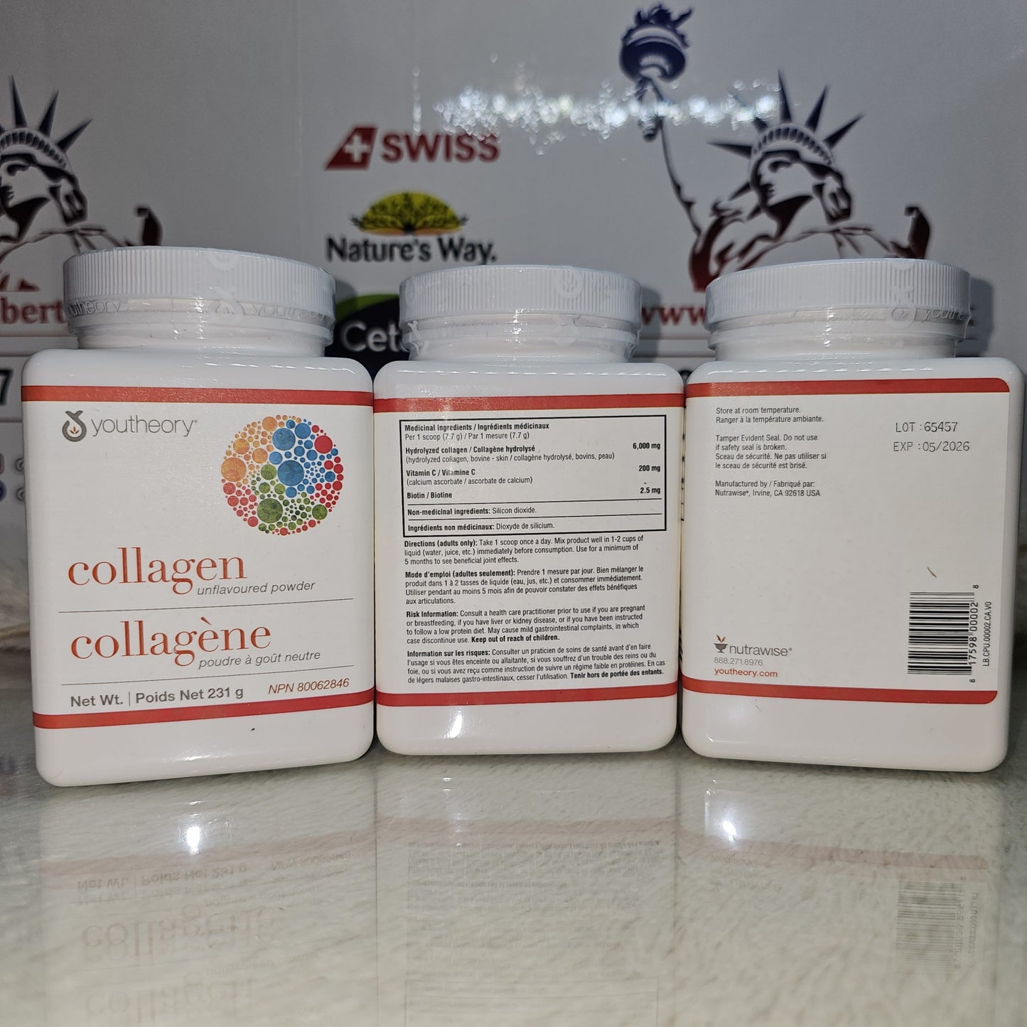 Youtheory Collagen Powder with Vitamin C &amp; Biotin 231g