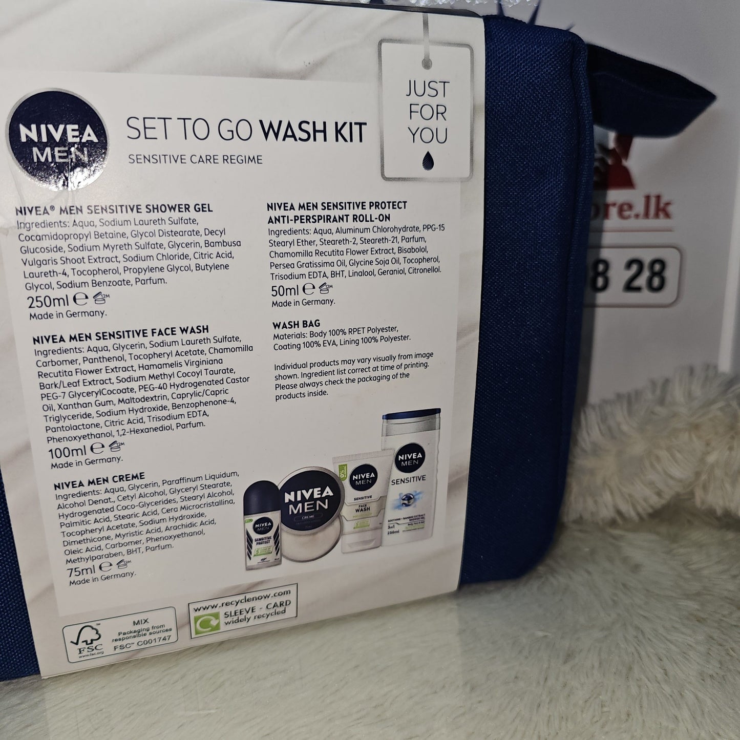 NIVEA Men Set To Go Wash Gift Set