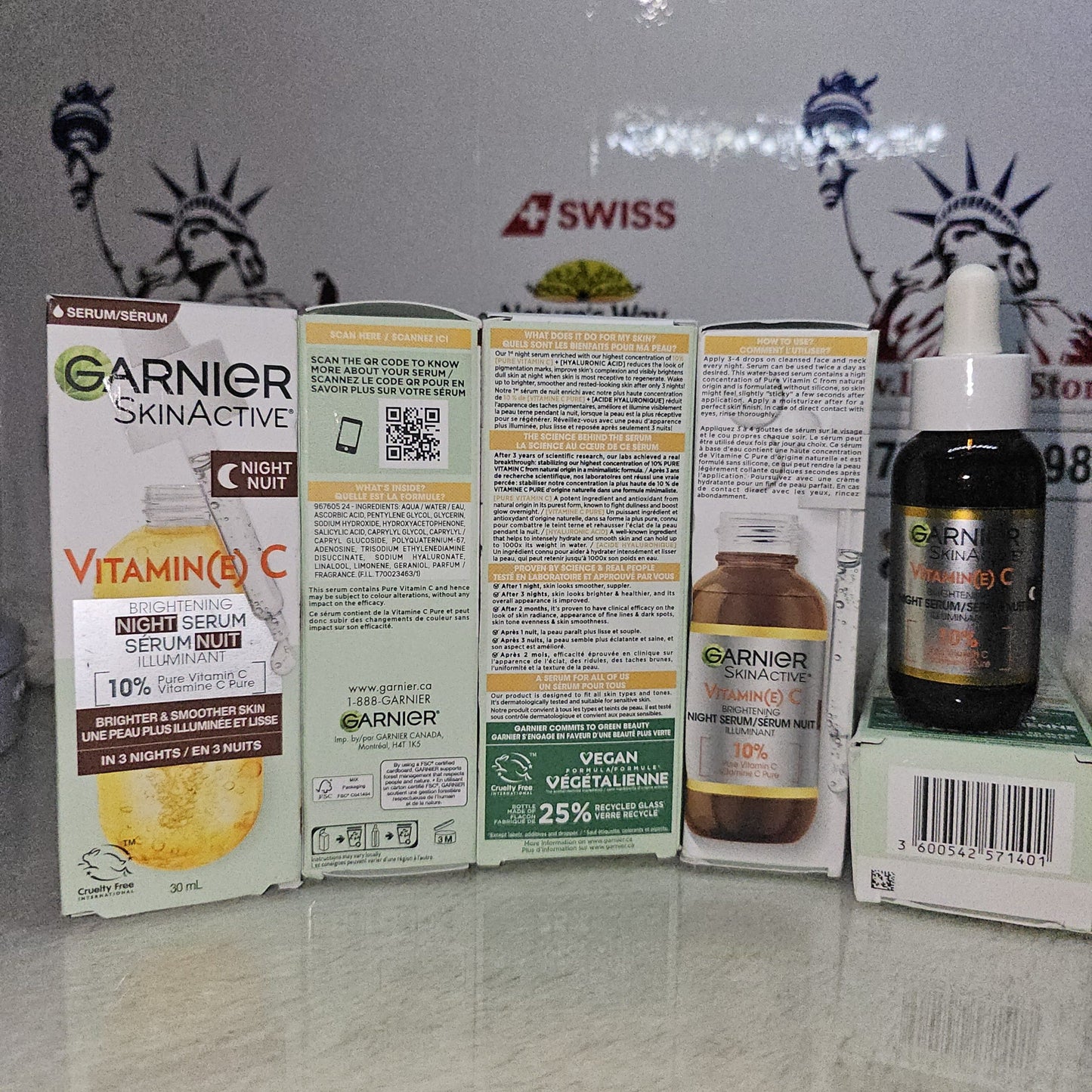 Garnier SkinActive Vitamin C Night Serum 30ml