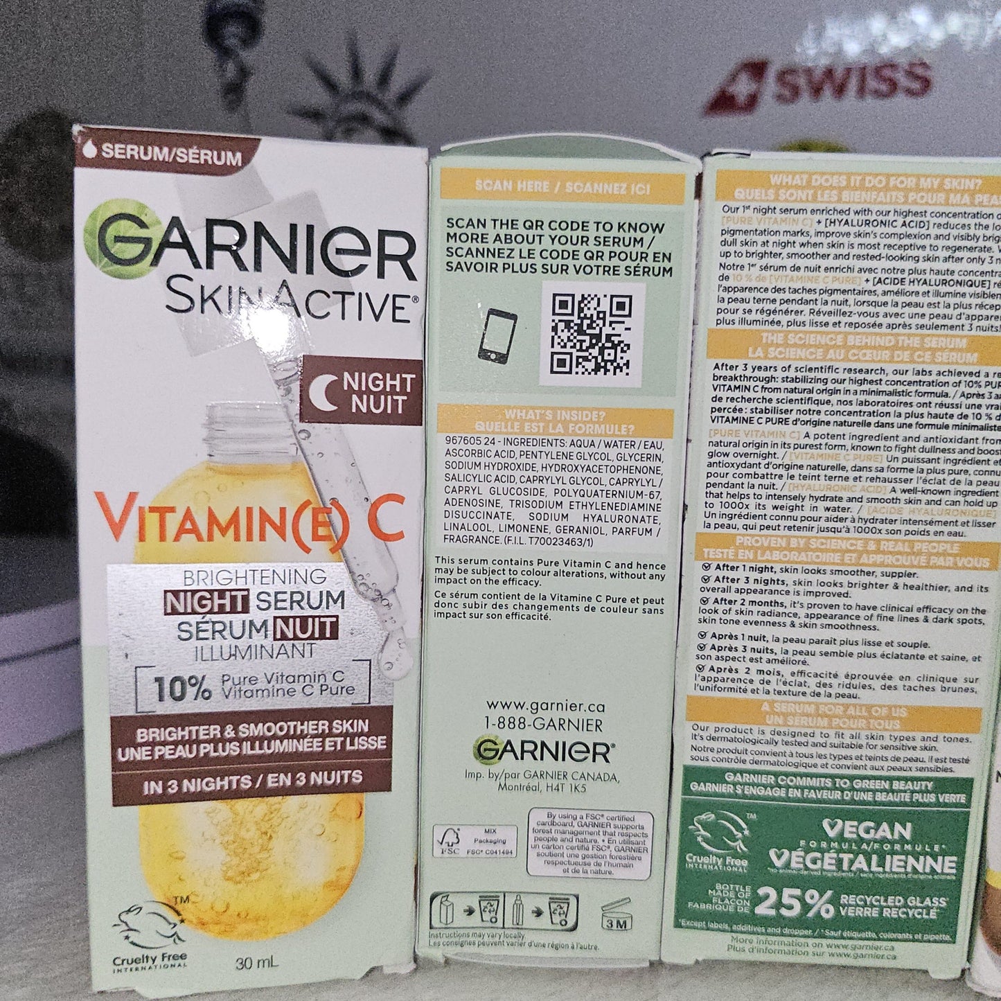 Garnier SkinActive Vitamin C Night Serum 30ml