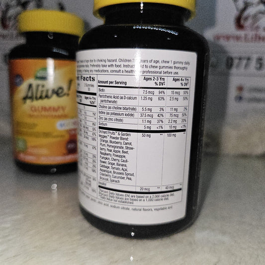 Nature’s Way Alive! Kids Gummy Multivitamin (Cherry, Orange & Grape) – 60 Gummies