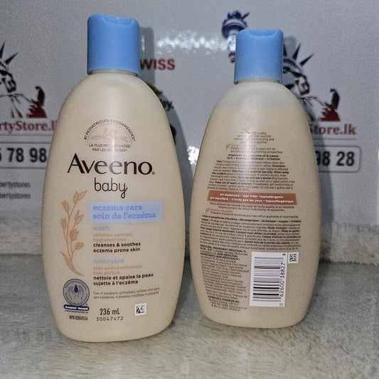 AVEENO Baby Eczema Care Wash Soothing bath time for baby 236ml