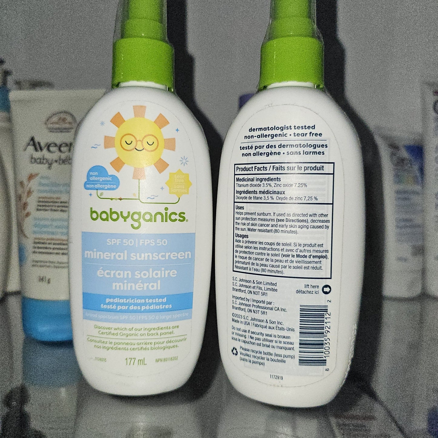 Babyganics All-Mineral Sunscreen Spray SPF 50 177mL