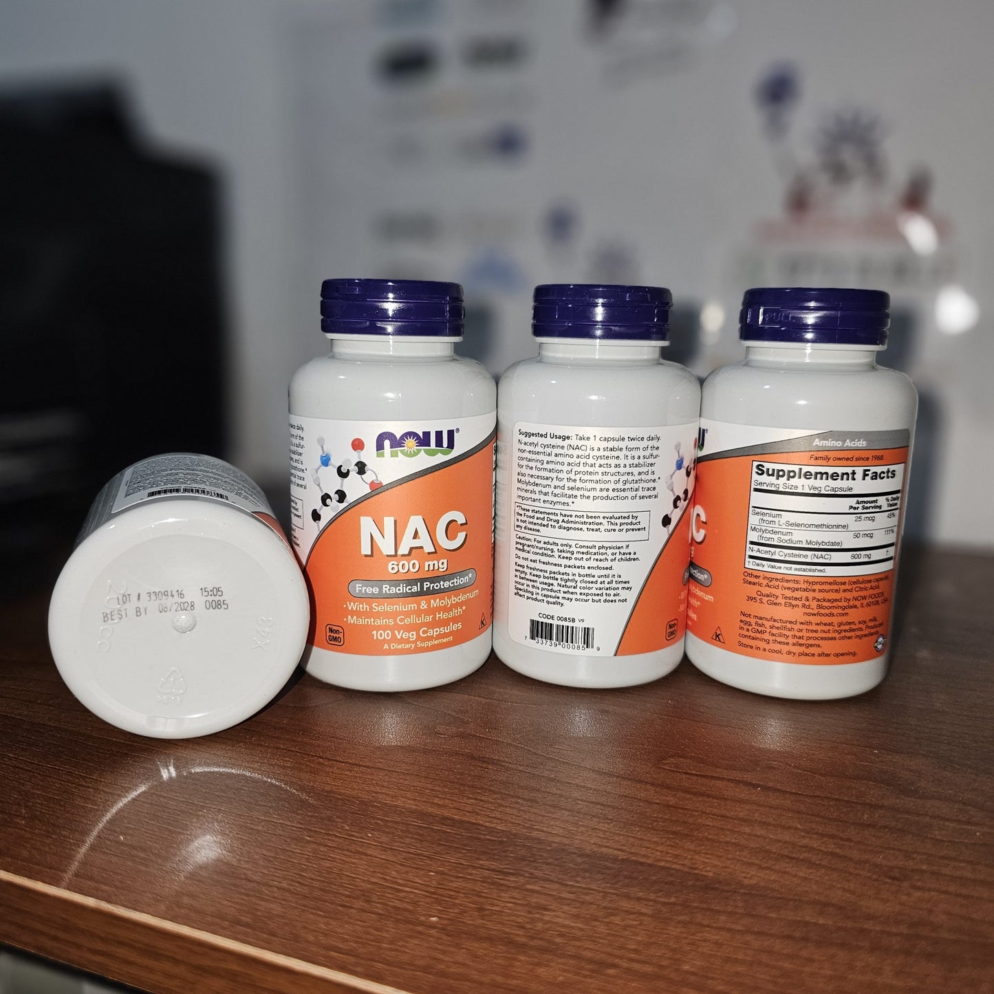 NOW Foods NAC 600 mg – 100 Tablets