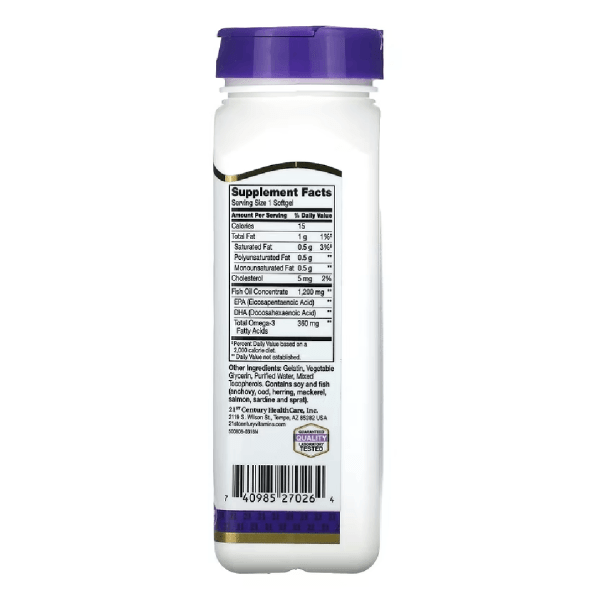 21st Century Fish Oil 1200mg – 90 Softgels