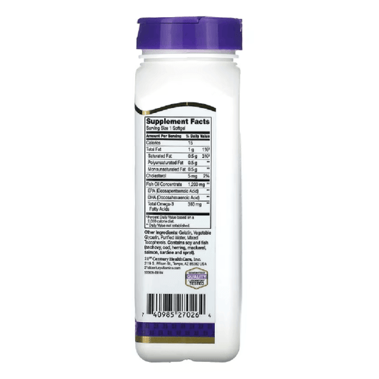 21st Century Fish Oil 1200mg – 90 Softgels