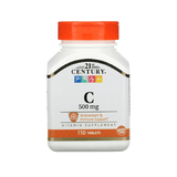 21st Century Vitamin C 500mg Tablets (110 Count)