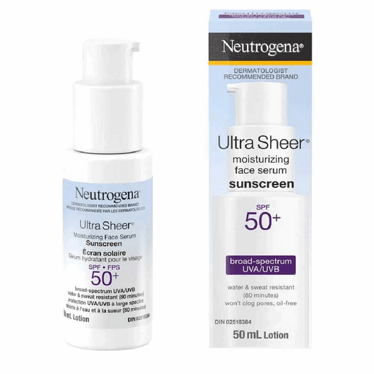 Neutrogena Ultra Sheer Moisturizing Face Serum Sunscreen SPF 50+