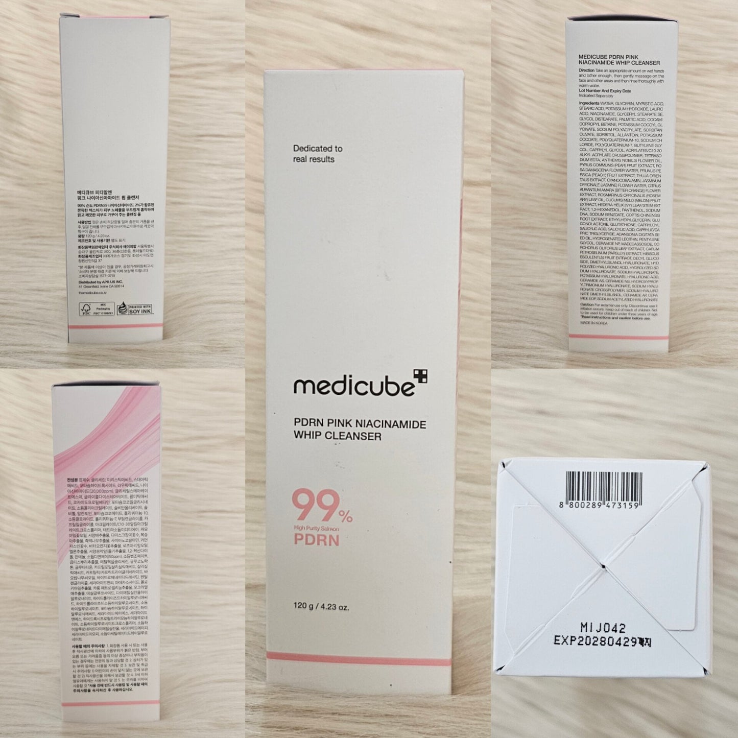 Medicube PDRN Niacinamide Whip Cleanser 120g