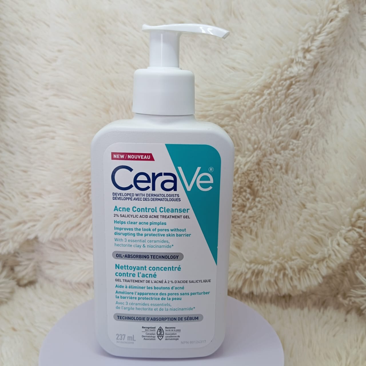 CeraVe Acne Control Cleanser – 2% Salicylic Acid