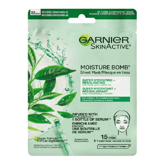 Garnier Moisture Bomb Green Tea Sheet Mask