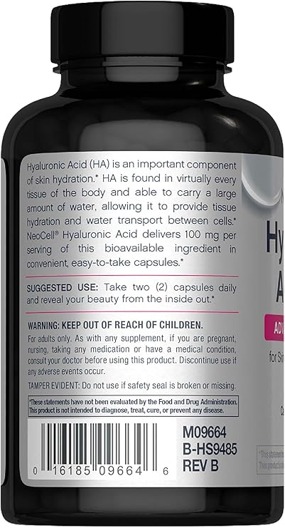 NeoCell Hyaluronic Acid 100mg Capsules (60 Vegan Caps)