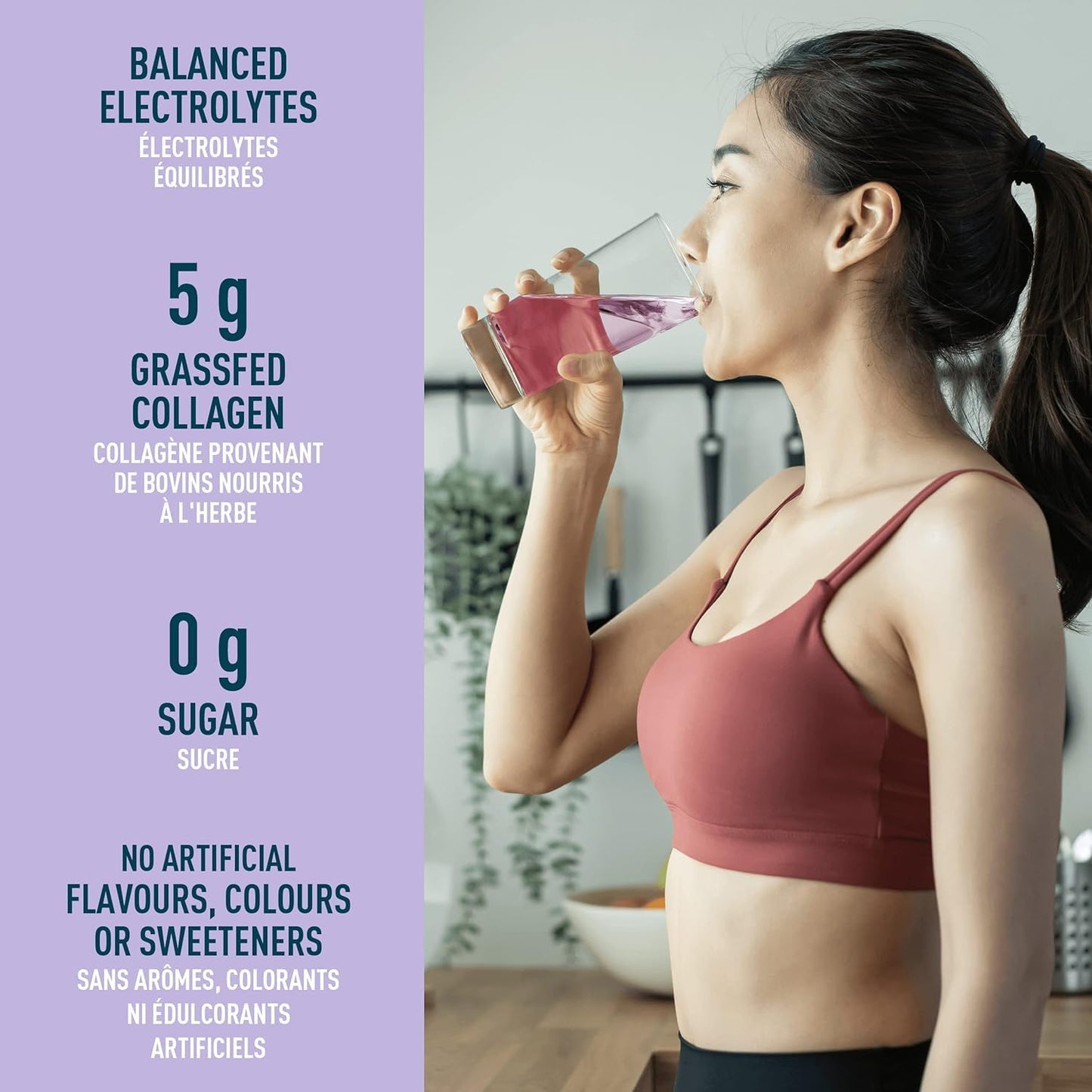 Organika Electrolytes + Collagen Wild Berry Powder 360g