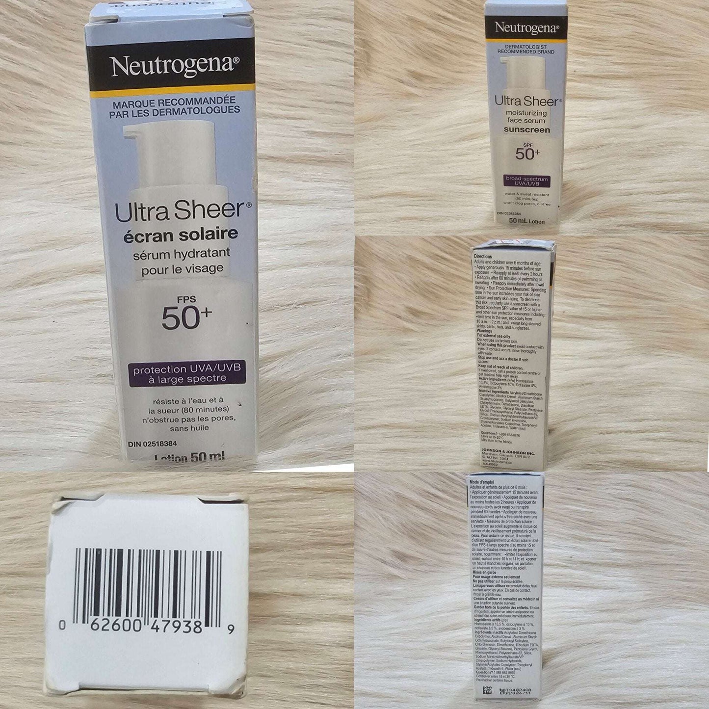 Neutrogena Ultra Sheer Moisturizing Face Serum Sunscreen SPF 50+