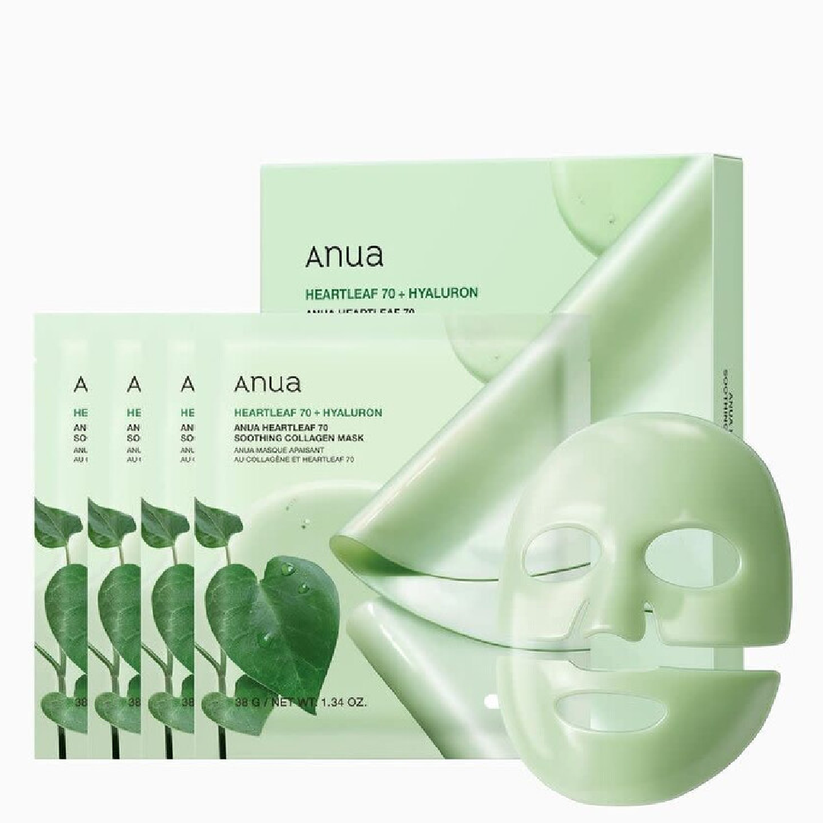 Anua Heartleaf 70 Soothing Collagen Mask 38g × 1 – LibertyStore.lk