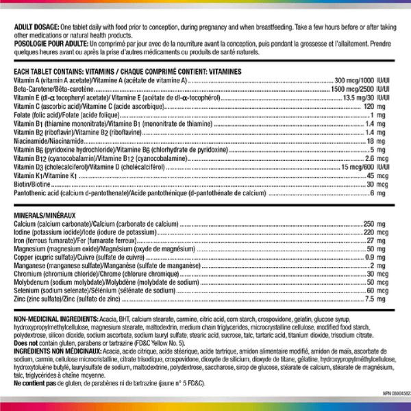 Centrum Prenatal Complete Multivitamin – 100 Tablets