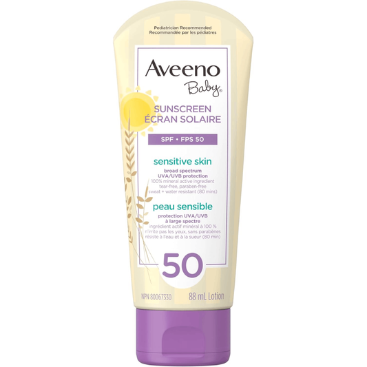 Aveeno Baby Mineral Sunscreen Lotion SPF 50 (88ml)