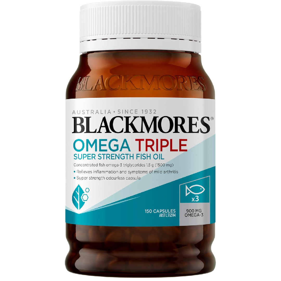 Blackmores Omega Triple Super Strength Fish Oil (150 Capsules)