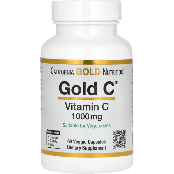 California Gold Nutrition Gold C 1000mg Vitamin C Capsules