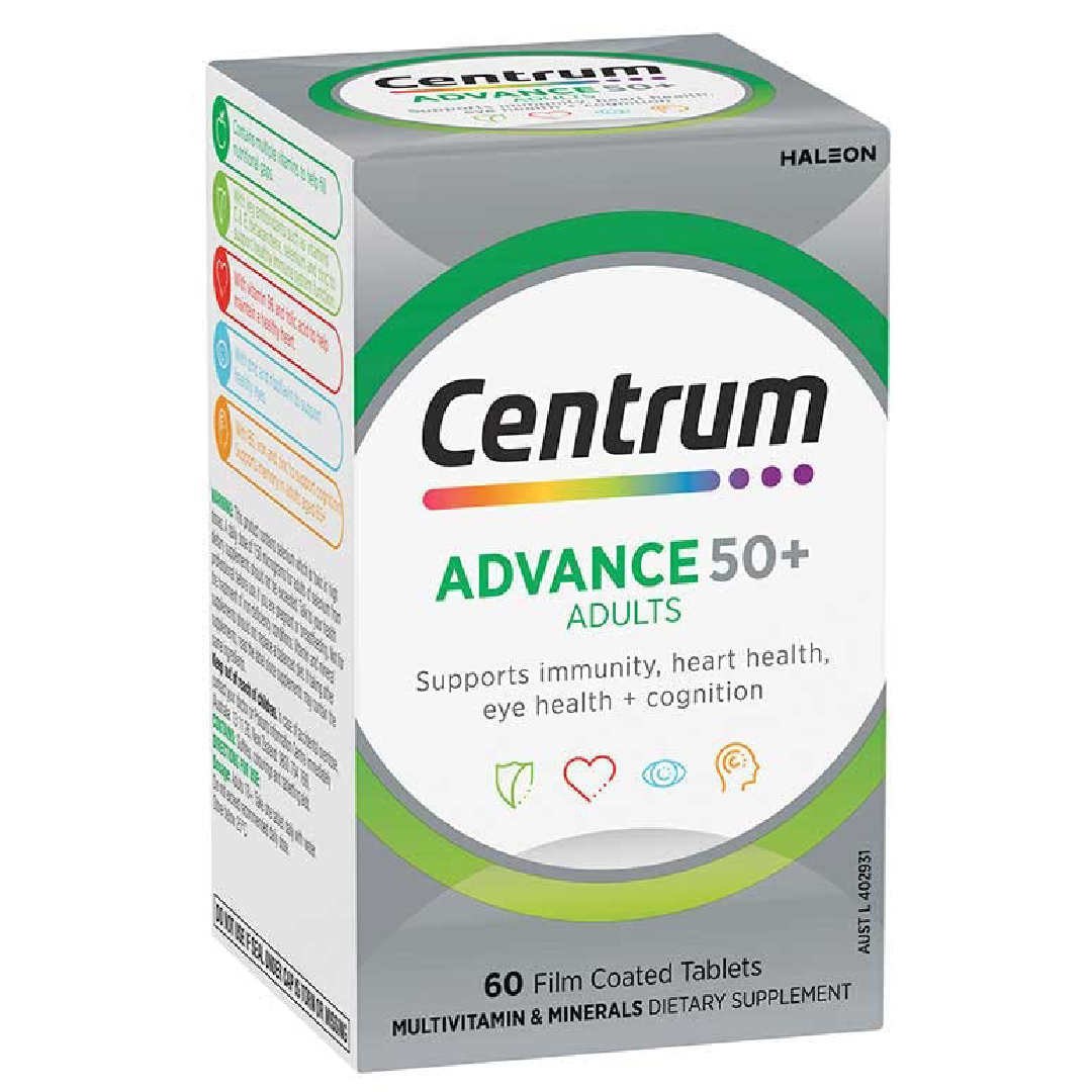 Centrum Advance 50+ for Adults (120 Tablets)