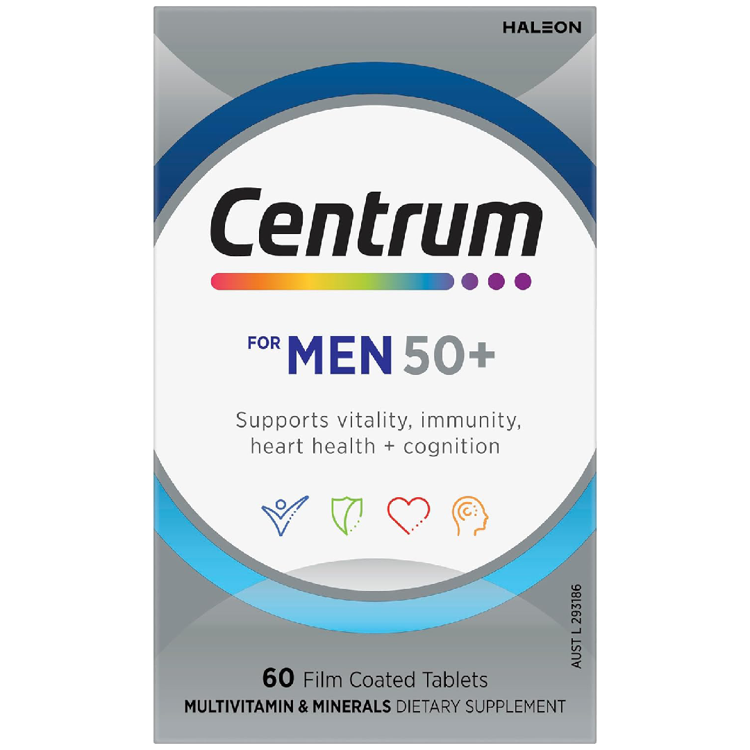 Centrum Men 50+ Multivitamin (60 Tablets)