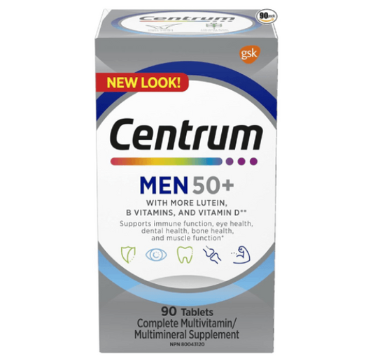 Centrum Men 50+ Multivitamins – 90 Tablets