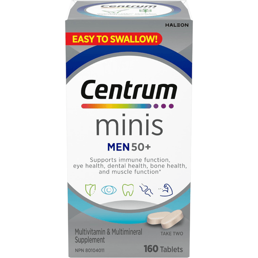 Centrum Men 50+ Multivitamins Supplement for, 160 Mini Tablets