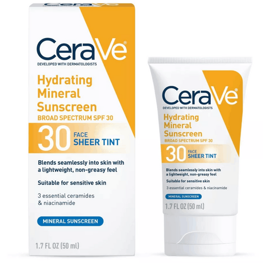 CeraVe Hydrating Mineral Tinted Sunscreen SPF 30